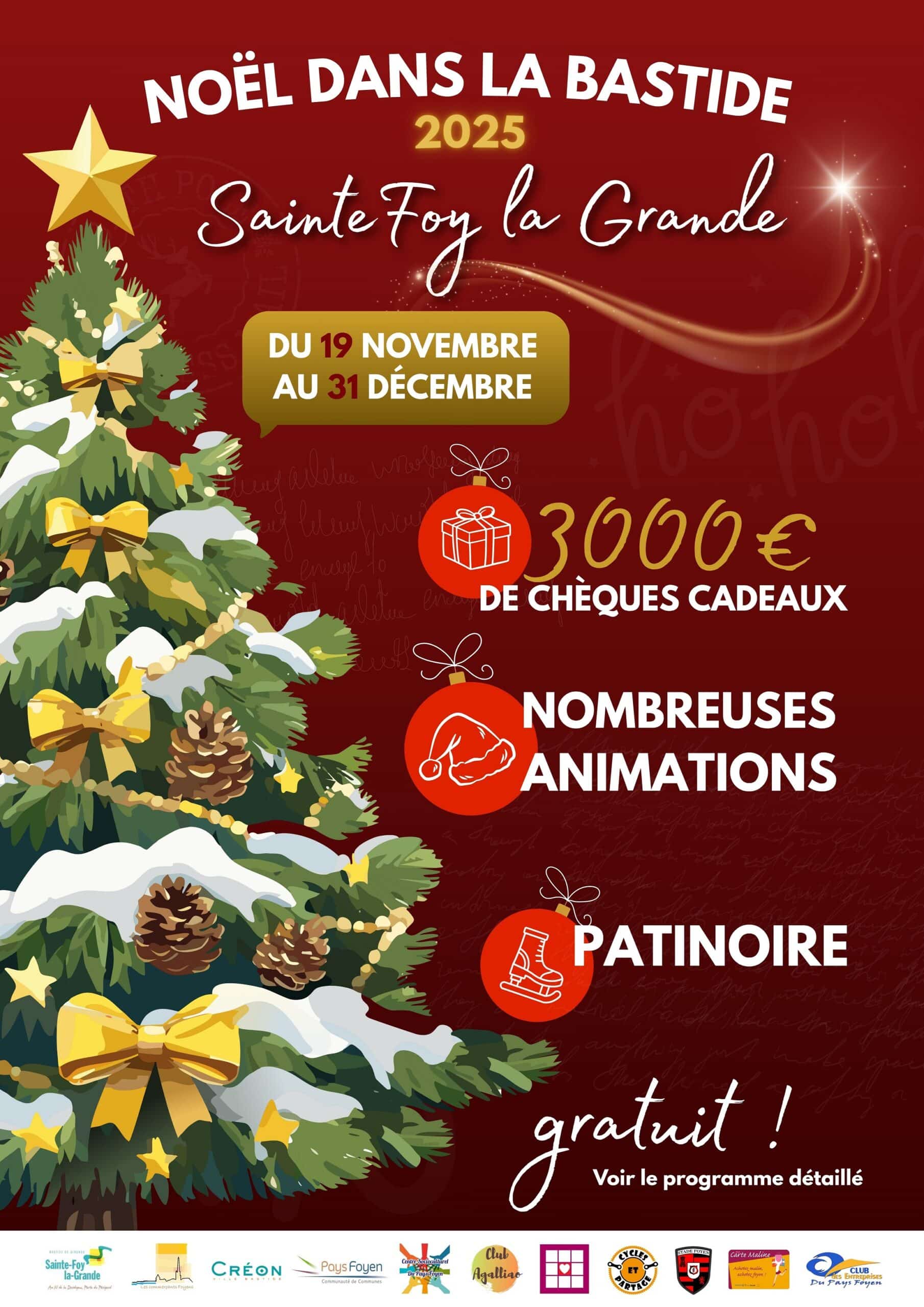 affiche Noël dans la Bastide 2025