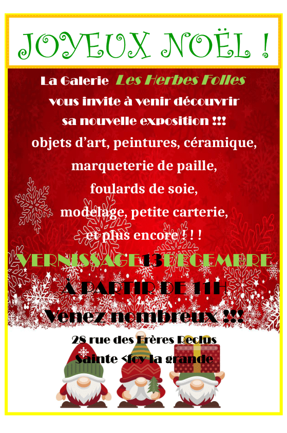 expo les herbes folles 12.25