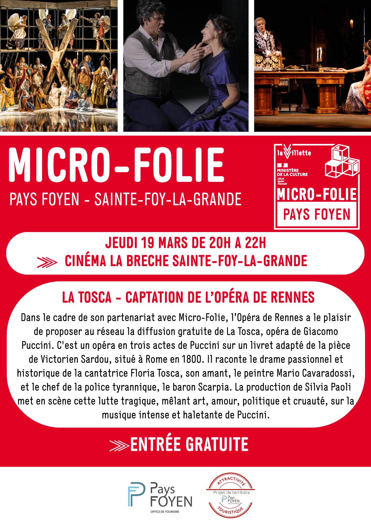 MICRO-FOLIE LA TOSCA 19.03.26
